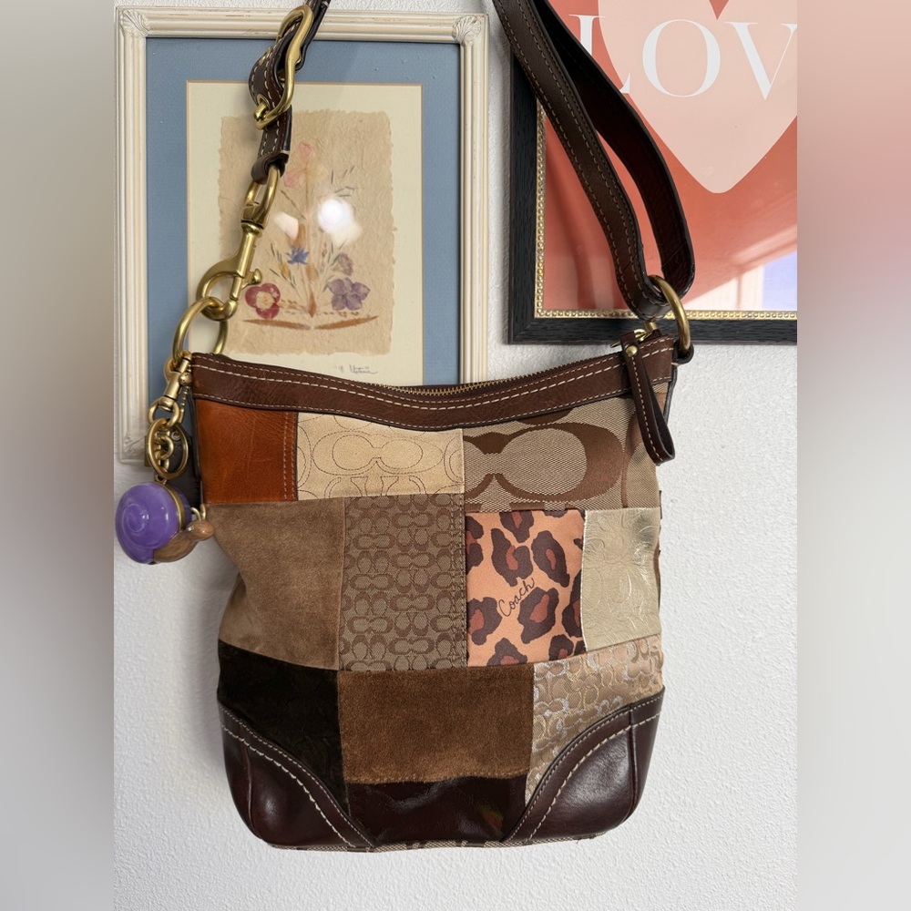 Y2K Coach Patchwork Leather Bag F12840
